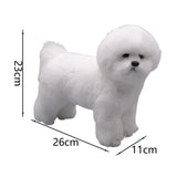 Maxbell Realistic Dog Plush Toy Interactive Companion Decor for Toddler Standing