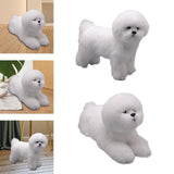 Maxbell Realistic Dog Plush Toy Interactive Companion Decor for Toddler Standing