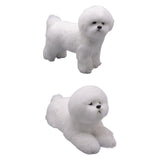 Maxbell Realistic Dog Plush Toy Interactive Companion Decor for Toddler Standing