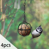 Maxbell 4Pcs Stainless Steel Ball Bird Feeder Ball Birds Feeders for Garden Squirrels