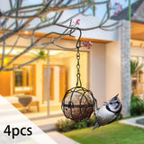 Maxbell 4Pcs Stainless Steel Ball Bird Feeder Ball Birds Feeders for Garden Squirrels
