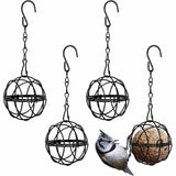 Maxbell 4Pcs Stainless Steel Ball Bird Feeder Ball Birds Feeders for Garden Squirrels