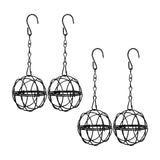 Maxbell 4Pcs Stainless Steel Ball Bird Feeder Ball Birds Feeders for Garden Squirrels