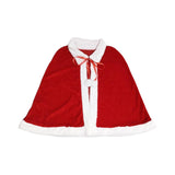 Maxbell Red Velvet Cape Outfits Dress Santa Cape Christmas Cloak for Photo Props Without Hat