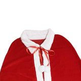 Maxbell Red Velvet Cape Outfits Dress Santa Cape Christmas Cloak for Photo Props Without Hat