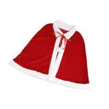 Maxbell Red Velvet Cape Outfits Dress Santa Cape Christmas Cloak for Photo Props Without Hat