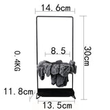Maxbell Multifunctional Bonsai Planter Basket Planter for Patio Bedroom Decoration Style A Dark Gray