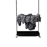 Maxbell Multifunctional Bonsai Planter Basket Planter for Patio Bedroom Decoration Style A Dark Gray