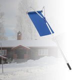 Maxbell Lightweight Roof Rake Snow Removal Tool Rooftop Snow Removal Tool for Garden Argent