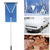 Maxbell Lightweight Roof Rake Snow Removal Tool Rooftop Snow Removal Tool for Garden Argent