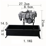 Maxbell Multifunctional Bonsai Planter Basket Planter for Patio Bedroom Decoration  Dark Gray Style D