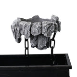 Maxbell Multifunctional Bonsai Planter Basket Planter for Patio Bedroom Decoration  Dark Gray Style D