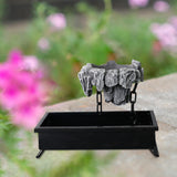 Maxbell Multifunctional Bonsai Planter Basket Planter for Patio Bedroom Decoration  Dark Gray Style D