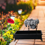 Maxbell Multifunctional Bonsai Planter Basket Planter for Patio Bedroom Decoration  Dark Gray Style D