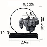 Maxbell Multifunctional Bonsai Planter Basket Planter for Patio Bedroom Decoration Dark Gray Style E