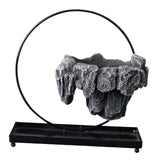 Maxbell Multifunctional Bonsai Planter Basket Planter for Patio Bedroom Decoration Dark Gray Style E