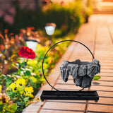 Maxbell Multifunctional Bonsai Planter Basket Planter for Patio Bedroom Decoration Dark Gray Style E