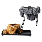 Maxbell Multifunctional Bonsai Planter Basket Planter for Patio Bedroom Decoration Style B Dark Gray