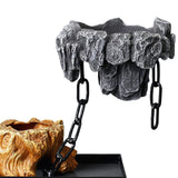 Maxbell Multifunctional Bonsai Planter Basket Planter for Patio Bedroom Decoration Style B Dark Gray