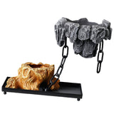 Maxbell Multifunctional Bonsai Planter Basket Planter for Patio Bedroom Decoration Style B Dark Gray