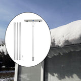 Maxbell Telescoping Snow Shovel Roof Rake Lightweight Removal Tool for Dribs Snow