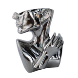 Maxbell stylish Pot Creative Planting Pot for Home Office Tabletop Decor Silver