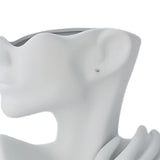 Maxbell stylish Pot Creative Planting Pot for Home Office Tabletop Decor White