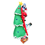 Maxbell 6 ft Christmas Inflatable Santa Climbing Ladder for Family Party Christmas