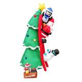 Maxbell 6 ft Christmas Inflatable Santa Climbing Ladder for Family Party Christmas
