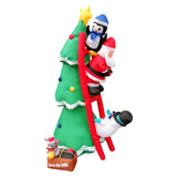Maxbell 6 ft Christmas Inflatable Santa Climbing Ladder for Family Party Christmas