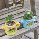 Maxbell Nordic Style Resin Flowerpot Planter Pen Holder for Bedroom Hotel Decoration Frog