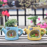 Maxbell Nordic Style Resin Flowerpot Planter Pen Holder for Bedroom Hotel Decoration Frog