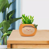 Maxbell Planter Flower Pot with with Drainage Hole for Decoration Holiday Gift Light Orange