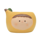 Maxbell Planter Flower Pot with with Drainage Hole for Decoration Holiday Gift Yellow