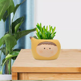 Maxbell Planter Flower Pot with with Drainage Hole for Decoration Holiday Gift Yellow