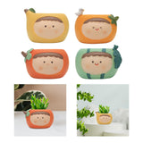 Maxbell Planter Flower Pot with with Drainage Hole for Decoration Holiday Gift Yellow