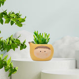 Maxbell Planter Flower Pot with with Drainage Hole for Decoration Holiday Gift Yellow