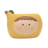 Maxbell Planter Flower Pot with with Drainage Hole for Decoration Holiday Gift Yellow