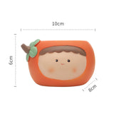 Maxbell Planter Flower Pot with with Drainage Hole for Decoration Holiday Gift Orange