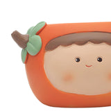 Maxbell Planter Flower Pot with with Drainage Hole for Decoration Holiday Gift Orange