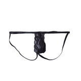 Maxbell Men T Back Thong Elastic Low Waist Lingerie Panties Jockstrap Underpants Black