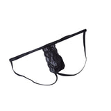 Maxbell Men T Back Thong Elastic Low Waist Lingerie Panties Jockstrap Underpants Black