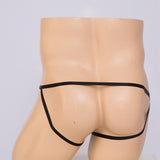 Maxbell Men T Back Thong Elastic Low Waist Lingerie Panties Jockstrap Underpants Black