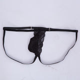Maxbell Men T Back Thong Elastic Low Waist Lingerie Panties Jockstrap Underpants Black
