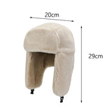 Maxbell Winter Trapper Hats Bomber Hats with Earflaps Ski Caps for Unisex Biking Beige