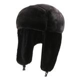 Maxbell Winter Trapper Hats Bomber Hats with Earflaps Ski Caps for Unisex Biking Black