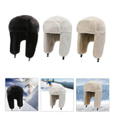 Maxbell Winter Trapper Hats Bomber Hats with Earflaps Ski Caps for Unisex Biking Black