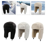 Maxbell Winter Trapper Hats Bomber Hats with Earflaps Ski Caps for Unisex Biking Black