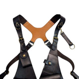 Maxbell Shoulder Harness Bag Case Wallet Underarm Bag Steampunk for Bike Motorcycle black