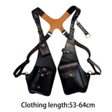 Maxbell Shoulder Harness Bag Case Wallet Underarm Bag Steampunk for Bike Motorcycle black
